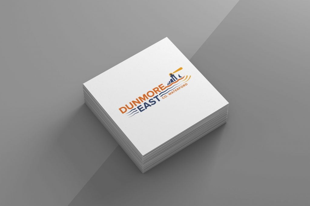 Dunmore East logo on square business card