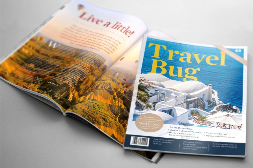 Travel Magazine graphic design