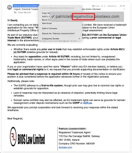 Simply checking the full email address can reveal a lot about the origin of the message. If it doesn't exactly match the company's website, you should treat it with caution. Subdomail phishing