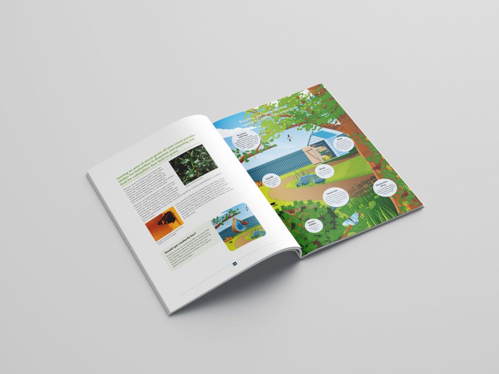 Gardening for Butterflies Handbook Design