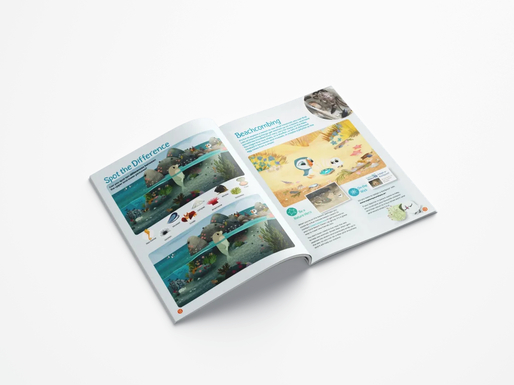 Puffin Rock Wildlife Activity Book Design 1 Puffin Rock Wildlife Activity Book Graphic Design Project