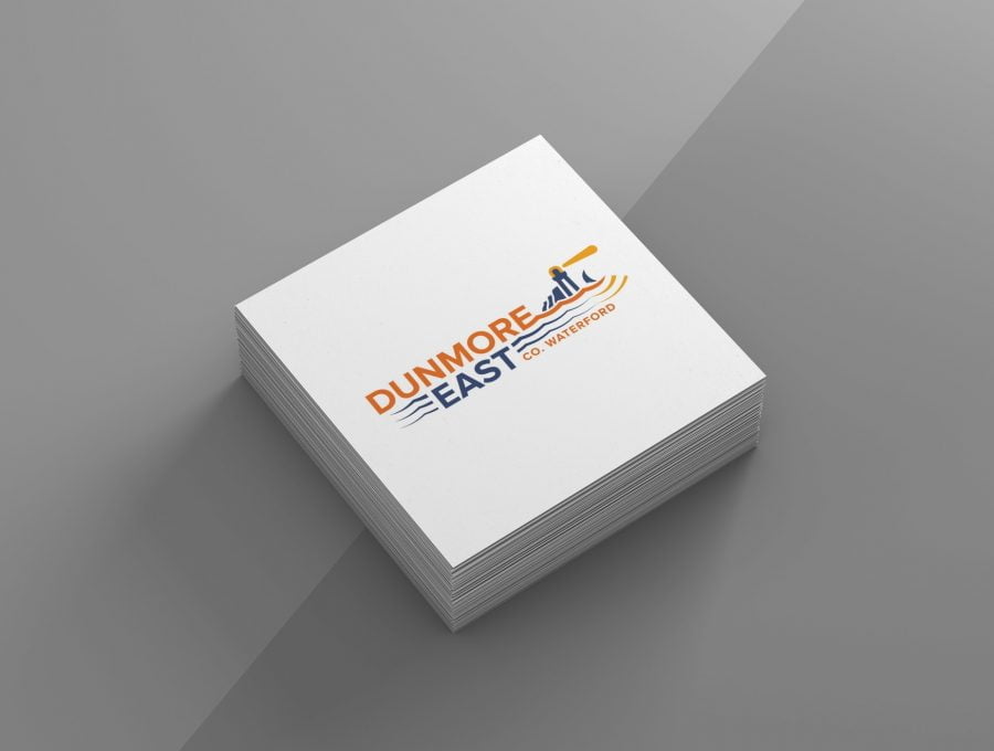Dunmore East logo on square business card