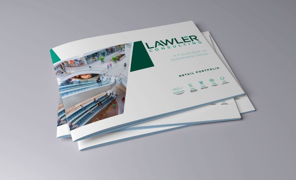 Lawler Consulting brochure cover mockup