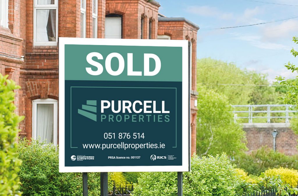 Purcell Properties external auctioneers sign