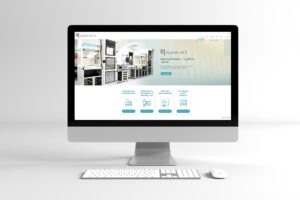 Quantum 3 - Website on iMac