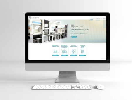 Quantum 3 - Website on iMac