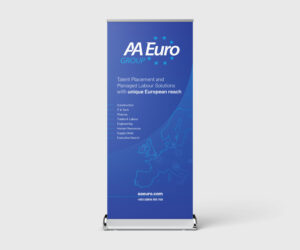 roll-up exhibition banner design